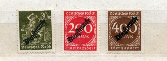 Briefmarken aus der Inflationszeit